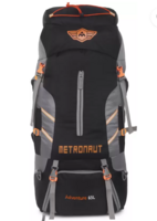 METRONAUT  Adventure Series Hiking/Camping/Travel Bag with Rain Cover Rucksack - 65 L  (Black)