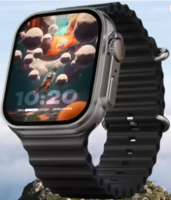 Boult Crown 1.95'' Screen BT Calling SpO2 Smartwatch  (Black Strap, Free Size)