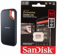 SanDisk 2TB Portable SSD + 64GB Memory Card 