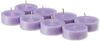 Amazon Brand - Solimo Round Tealight Candles | Smokeless | No residue | 4 Hours Burn Time (Set of 8, Lavender)