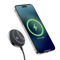 Ambrane 15W Qi-2 & MagSafe Wireless Charger with 60W Type C Cable for iPhone 15/15 Pro/15 Pro Max, iPhone 14/14 Pro/14 Pro Max, iPhone 13/12, Samsung & Other Qi-2 device + Magnetic Ring (AeroSynQ)