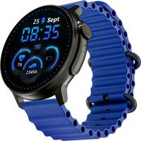 boAt Lunar Tigon with 1.45 " AMOLED Display, Always on Display & Functional Crown Smartwatch  (Deep Blue Strap, One Size)