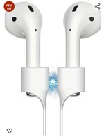 GadgetBite Anti-Lost Magnetic Strap Silicone Cable String for Apple Wireless Earphones 3rd Gen | Apple Wireless Earphones 1 | Apple Wireless Earphones 2 | Apple Wireless Earphones Pro - White