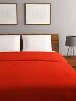 Rubix Home 220 GSM All Season Red Fleece Blanket Double Bed