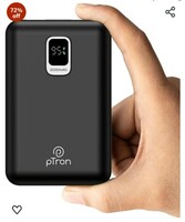 pTron Dynamo Ultra 20000mAh Nano Power Bank, 22.5W Superfast Charging, Type-C/PD 20W Fast Charging, Supports Xiamo, Redmi, Samsung, iPhone, Oneplus, Oppo, 3 Output Ports, Type-C Input/Output (Black)