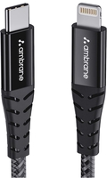Ambrane Type-C to Lightning Cable, 22.5W Fast Charging, 480Mbps Data Sync Cable