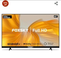 Foxsky 108 cm (43 inches) Full HD Smart LED TV 43FS-VS (Black) 
