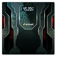 ActiveX (Australia) Ivy Premium Personal Digital Bathroom Human Body Weight Machine |Thick Tempered Glass | LED Display | Batteries Included | Night Sky