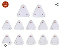 PROTOWARE Baby Safety Child Proofing Electric Socket Plug Guards Switch Board Cover with Removal Pin (Pack of 12, White)

