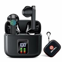 EDYELL V1 Truly Wireless Earbuds with 48H of Playtime, Half in Ear Headphone, Quad Mic with ENC   Apply ₹100 coupon 