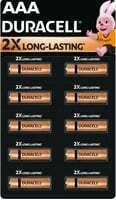 Duracell Alkaline AAA Battery (Pack of 10)
