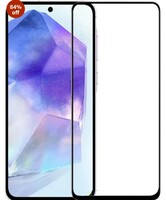 JGD PRODUCTS for Samsung Galaxy M35, A35, A55 5G Tempered glass with Full Edge Protection and Easy Installation Kit
