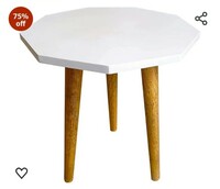 UHUD CRAFTS Beautiful Antique Wooden Fold-able Side Table/End Table/Plant Stand/Stool Living Room Kids Play Furniture Table Round Sh