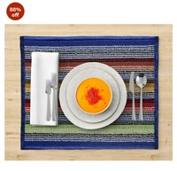 Status Contract Amaze Cotton blend Tablemats- Dining Room Kitchen Placemats, Machine Washable, Heat Resistant-Set of 2 (30X45 Cms)

