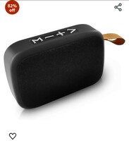 SYVO Soul 100 Bluetooth 5.0 Wireless IPX4 Super Bass, HD Sound, Aluminium Alloy Portable 3W Bluetooth Speaker with Mic (Black)

