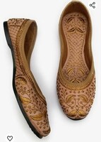 NIHARIKA Women’s Embroidered Rajasthani Mojari's Women Ethnic Footwear Mojari/Punjabi Jutti