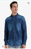 Amazon Brand - INKAST Men's Slim Fit Denim Shirt