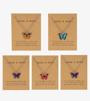 Shining Diva Fashion 5-6 Pcs Latest Stylish Butterfly Jewellery Necklace Set for Women Pendant Necklace Gifts for Girls


