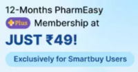 Smartbuy 12 - Months PharmEasy Plus Membership at JUST ₹49