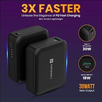 Portronics PowerPulse 30 Advanced 10000 mAh Smallest Power Bank 