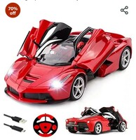 FAMOUS QUALITY Remote Controlled Sports Racer Car Toy for Kids with Openable Doors and LED Lights and sound High Speed RC Car for Boys