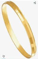 Shining Jewel 22k Gold Plated Punjabi Sikh Kada For Men (SJ_3089_PP)