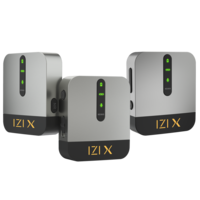 IZI X Wireless Microphone - 360° Omnidirectional, 120M Range, 15Hr life