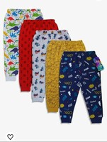 minicult Cotton Pajama Pants with All Over Print for Boys and Girls (Multicolor Designs)(Regular Fit)(Pack of 5)