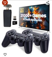 Viart Creation™ Video Games for Kids Wireless video games for tv gaming 64GB Old School Station Video game HD Games Console Built in 21000 Game Console HDMI Output TV Video Game Console (20K)

