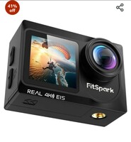 FitSpark EAGLE i15 PRO MAX Real 4K30FPS Dual Touchscreen WiFi Action Camera | Reduced Heating | Smoothest EIS 2.0 Anti-Shake | 7G Lenses | Advanced Chipset-Sensor | Wide-Angle Lens | FREE MIC OFFER