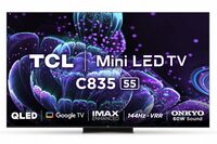 TCL 138.7 cm (55 inches) 4K Ultra HD Smart Mini LED Google TV 55C835 (Black)