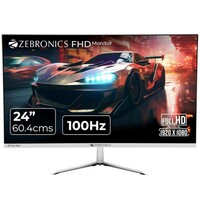 ZEBRONICS A24FHD LED Monitor, 24 inch (60.96cm), 250 nits, 100Hz, Slim Design, FHD, 1080p, Wall Mountable