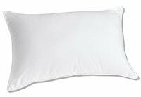 LINENWALAS White Pillows with Pillow Protector, 90/10 Feather and Goose Down Pillow, Set of 1, Standard Size Pillow (17x27 inch) (90% Feathers - 10% Goose Down)