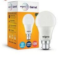 Wipro Garnet 10W LED Bulb for Home & Office |Cool Day White (6500K) | B22 Base|220 degree Light coverage |4Kv Surge Protection |400V High Voltage Protection |Energy Efficient | Pack of 1