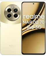 [2000 coupon] realme NARZO 70 Pro 5G (Glass Gold, 8GB RAM,256GB Storage) Dimensity 7050 5G Chipset | Horizon Glass Design | Segment 1st Flagship Sony IMX890 OIS Camera