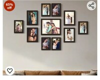 Personalized Picture Frames for Family Photos, Customizable Frames for Wall Display (Brown

