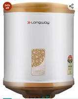 Longway Superb 10 ltr with Free Installation Kit Automatic Instant Water Heater with Multiple Safety System & Anti-Rust Coating 5 Star Rated (Ivory, 10 Ltr, Pack of 1)