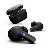 Swiggy Instamart: pTron Bassbuds Duo Tws Earbuds With Stereo Calls, Stereo Sound & 32Hrs Playtime (Black)