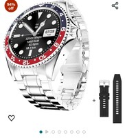 Limited-time deal: Fire-Boltt Quantum Luxury & Sporty Stainless Steel with Free Silicone Strap Smartwatch, 1.28" Bluetooth Calling, 2 Looks in 1 Watch, High Resolution of 240 * 240 Px & TWS Connection (Black Red) 