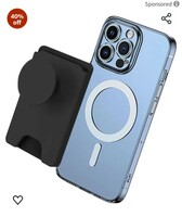 ADDGRIP Mobile Wallet with Grip & Stand, Mobile Card Holder, Magnetic Compatibility for iPhone and Android Phones, MagSafe Compatible Wallet