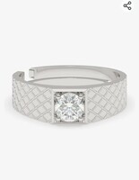 Clara Real 925 Sterling Silver Cross Band Ring | Rakhi Rakshabandhan Gift for Brother Bhai| Size Adjustable