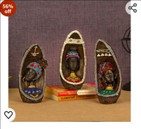 TIED RIBBONS African Lady Figurines Showpieces

