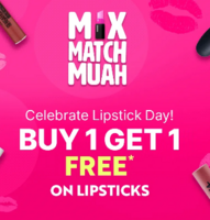 Lipstick Day Special - Buy 1 Get 1 Free On All Lipsticks