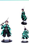 Trunkin Demon Slayer Tanjiro Kamado Kimetsu No Yaiba Action Figure, Figurine with Stand Model, A Figurine, PVC