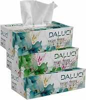 DALUCI 2 Ply Facial Tissue Box Car Tissue (3 Boxes (300 Pulls))