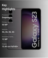 Take a look at this SAMSUNG Galaxy S23 5G (Lavender, 128 GB) on Flipkart
