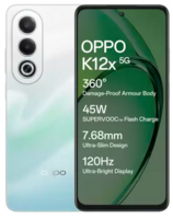 OPPO K12x 5G with 45W SUPERVOOC Charger In-The-Box (Breeze Blue, 128 GB)  (6 GB RAM) 