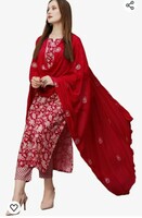 GoSriKi Women Kurta with Pant & Dupatta