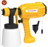  Asian Paints Trucare Paint Sprayer 550w with 800 Ml Container|Electric Paint Sprayer with 2M Long Cable & Vde Plug|2.5Mm Nozzle|Motor Speed Up to 32000Rpm/Min|Suitable for Indoor & Outdoor Paint 