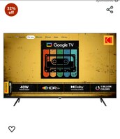Kodak 139 cm (55 inches) CAPRO Series 4K Ultra HD LED Google TV 55CAPROGT5014 (Black)